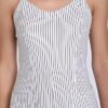 Triene women's white stripe jumpsuit - Image 2