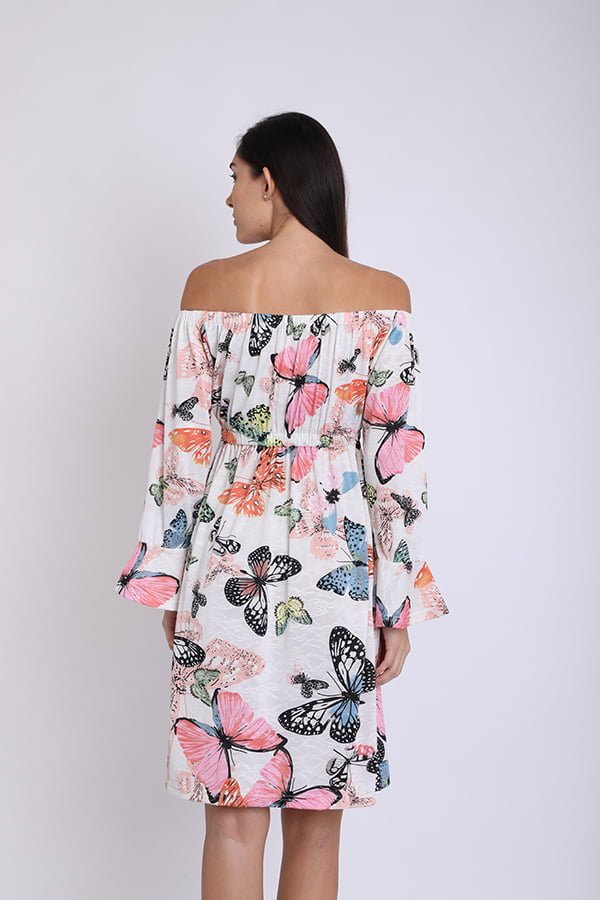 Triene women’s textured floral printed dress