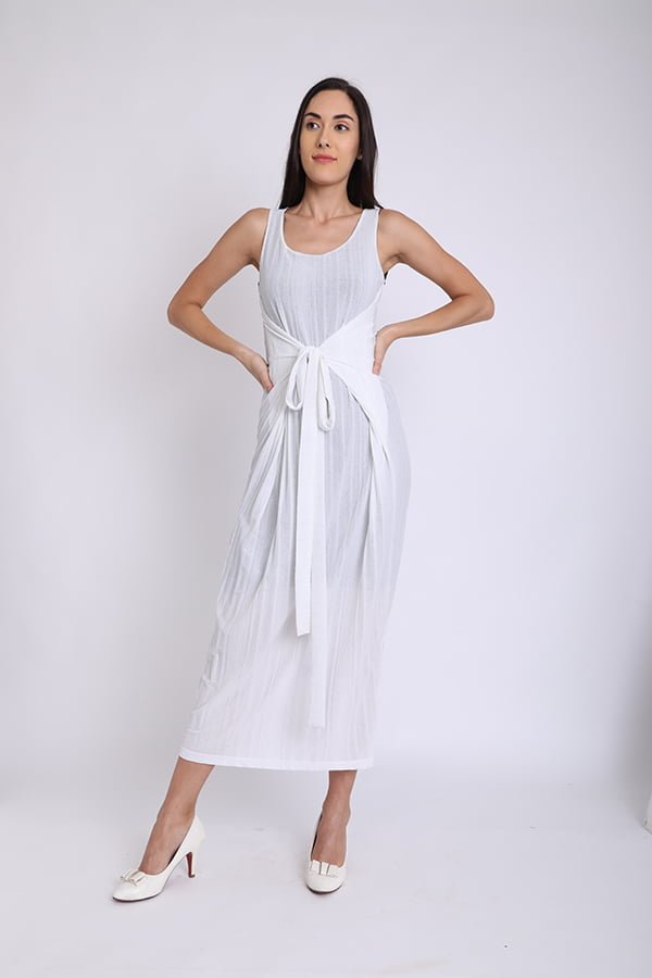 Triene women’s white long dress